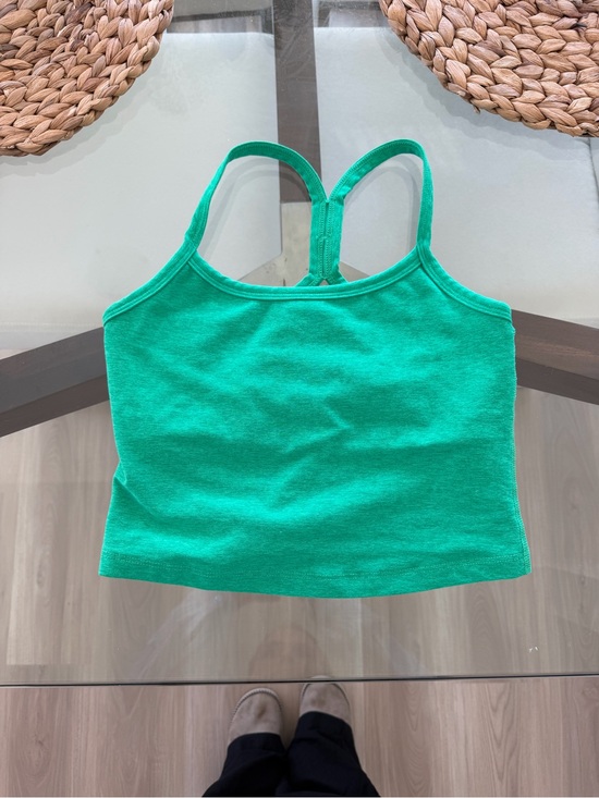 Beyond Yoga Tops - Beyond Yoga Green Cropped Tank Top - Strappy Back